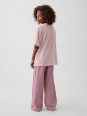 Gap Pink Brannan Bear Oversized Pyjamas Set (5-13yrs) - Image 2 of 4