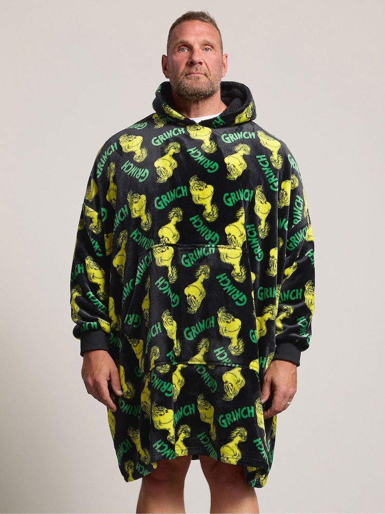 BadRhino Big & Tall Green Grinch Blanket Hoodie - Image 1 of 7 BadRhino Big & Tall Green Grinch Blanket Hoodie - Image 1 of 7