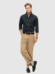 Superdry Grey/Navy Check 100% Cotton Casual Long Sleeve Shirt - Image 2 of 4
