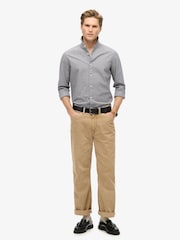 Superdry Darkest Navy 100% Cotton Casual Long Sleeve Shirt - Image 2 of 5