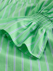 White Stuff Green Maisie Poplin Stripe Dress - Image 6 of 6