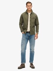 Superdry Chive Green Merchant Utility Overshirt - Image 2 of 5