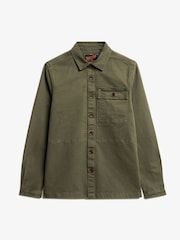 Superdry Chive Green Merchant Utility Overshirt - Image 4 of 5