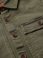 Superdry Chive Green Merchant Utility Overshirt - Image 5 of 5