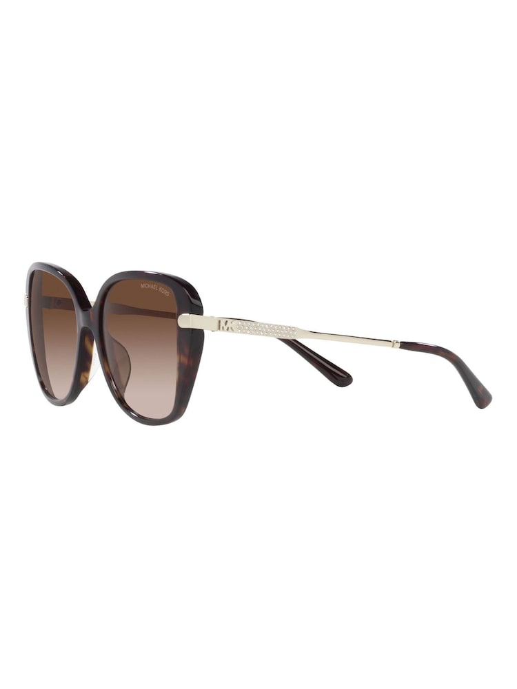 Michael Kors Flatiron Sonnenbrille, Braun - Bild 12 von 12