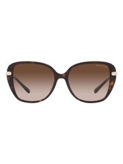 Michael Kors Flatiron Sonnenbrille, Braun - Bild 2 von 12