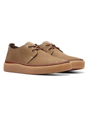 Clarks Brown Nubuck Clarkwood Low Shoes - Image 4 of 7
