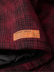 Superdry Scarlett Ombre Surplus Wool Check Zip Thru Jacket - Image 5 of 5