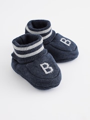 Baker by Ted Baker Baby Boys Knitted Booties Gift Set 2 Pack - Image 3 of 6