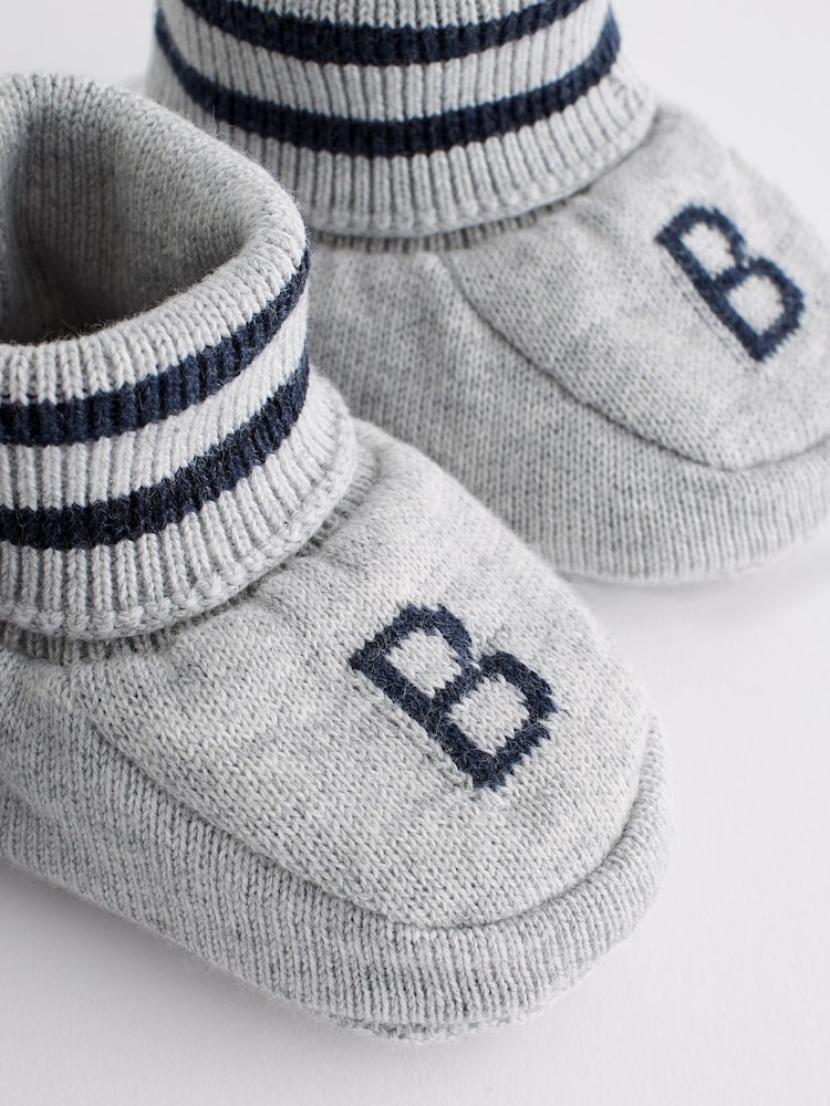Baker by Ted Baker Baby Boys Knitted Booties Gift Set 2 Pack - Image 4 of 6
