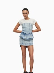 AllSaints Blue Ady Denim Dress - Image 3 of 8