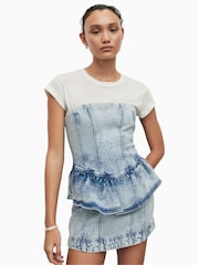 AllSaints Blue Ady Denim Dress - Image 5 of 8