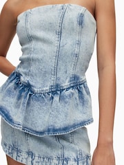 AllSaints Blue Ady Denim Dress - Image 7 of 8