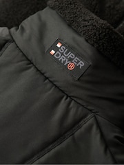 Superdry Black Relaxed Fleece Trekker Jacket - Image 6 of 6