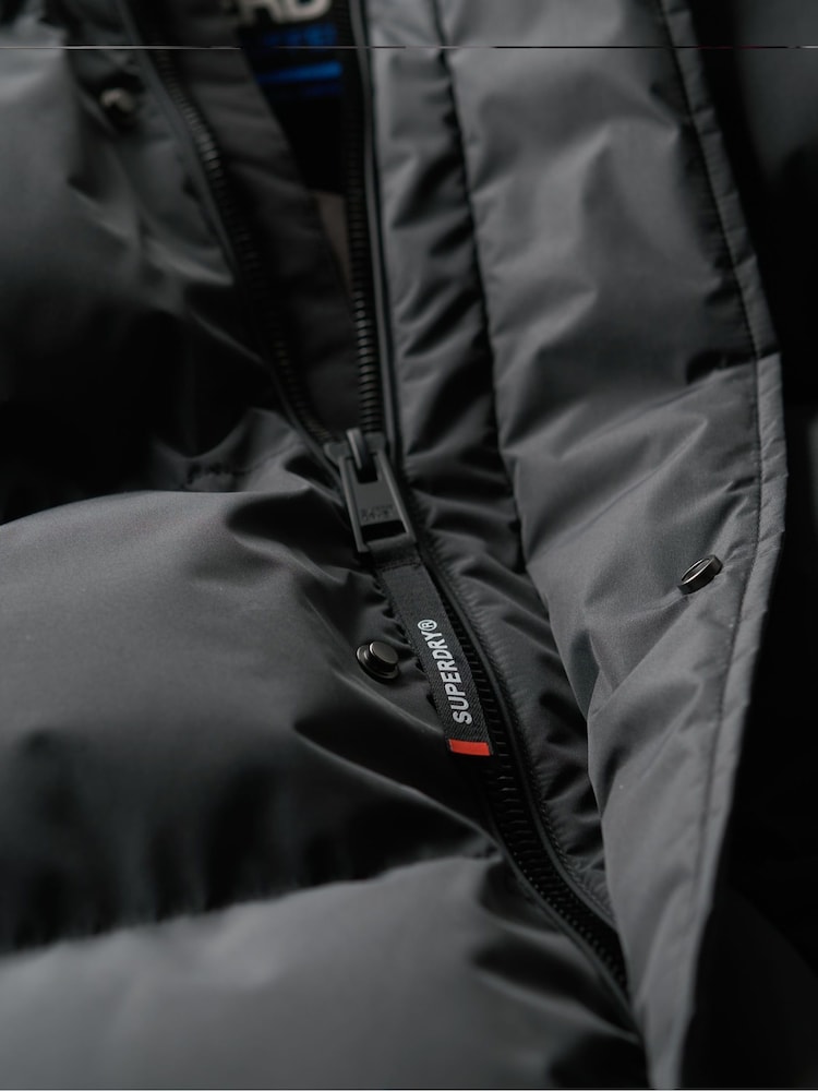 Superdry Ebony Hooded 5 Baffle Sports Puffer Jacket - Image 5 of 5
