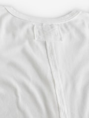 Free People White Jamie Long Sleeve Henley T-Shirt - Image 4 of 5