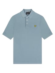 Lyle & Scott Slate Blue Boys Classic Polo Shirt - Image 2 of 3