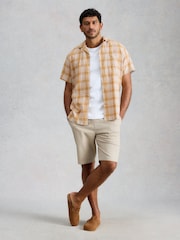White Stuff Hayle Linen Cotton Check Shirt - Imagen 3 de 6