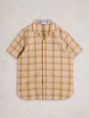 White Stuff Hayle Linen Cotton Check Shirt - Imagen 5 de 6