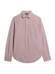 Superdry Red Mahogany 100% Cotton Casual Long Sleeve Shirt - Image 4 of 5