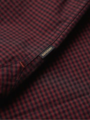 Superdry Red/Green Check 100% Cotton Casual Long Sleeve Shirt - Image 5 of 5