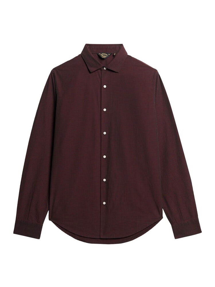 Superdry Red/Green Check 100% Cotton Casual Long Sleeve Shirt - Image 6 of 6
