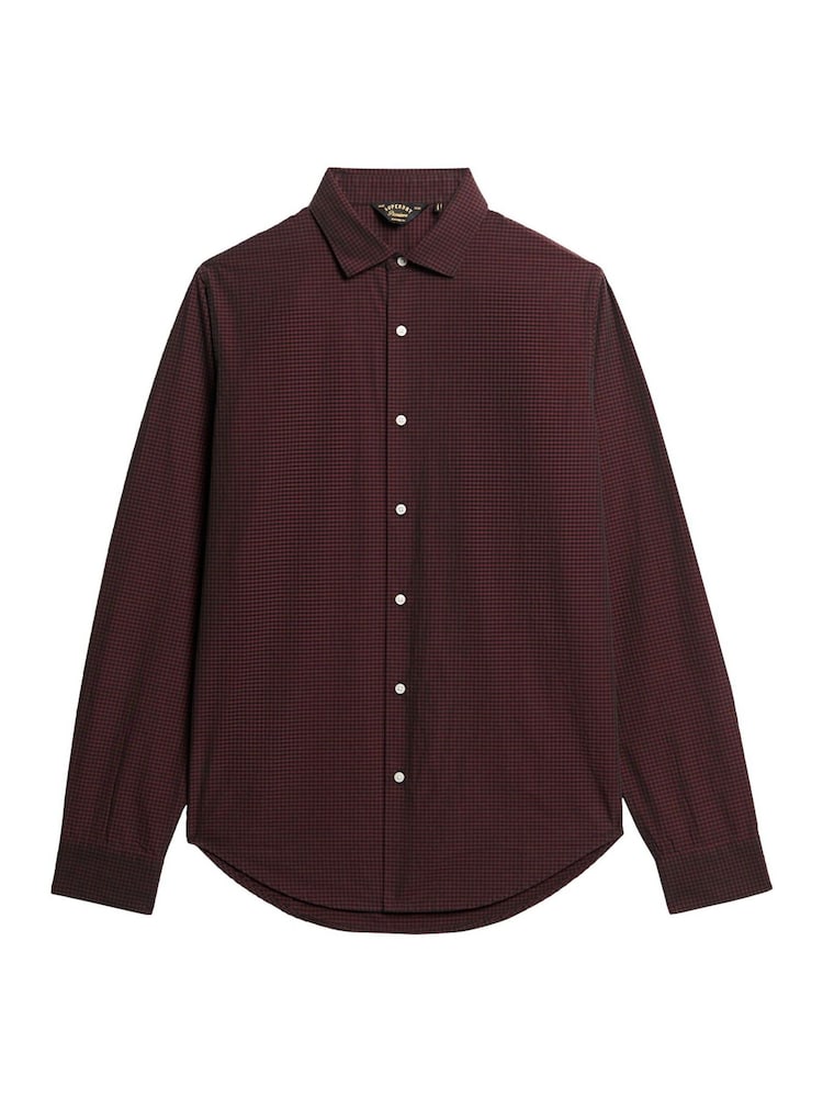 Superdry Red/Green Check 100% Cotton Casual Long Sleeve Shirt - Image 6 of 6 Superdry Red/Green Check 100% Cotton Casual Long Sleeve Shirt - Image 6 of 6
