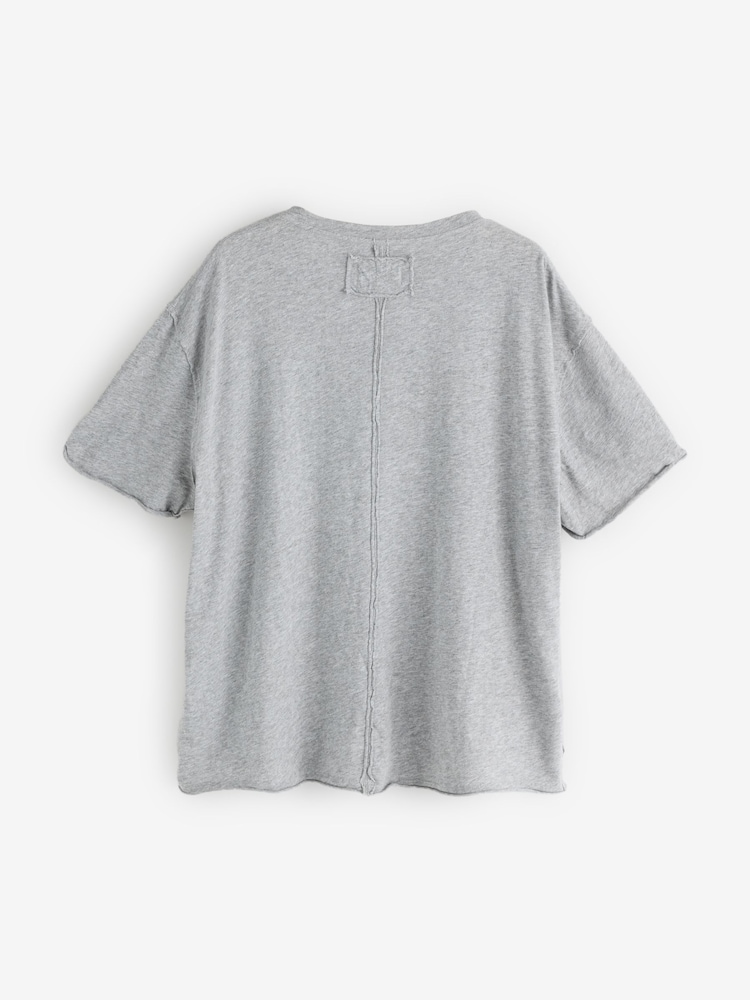 Free People Grey Nina T-Shirt - Image 2 of 5 Free People Grey Nina T-Shirt - Image 2 of 5