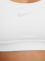 Nike White Dri-FIT Swoosh Support Bra - Image 4 of 4