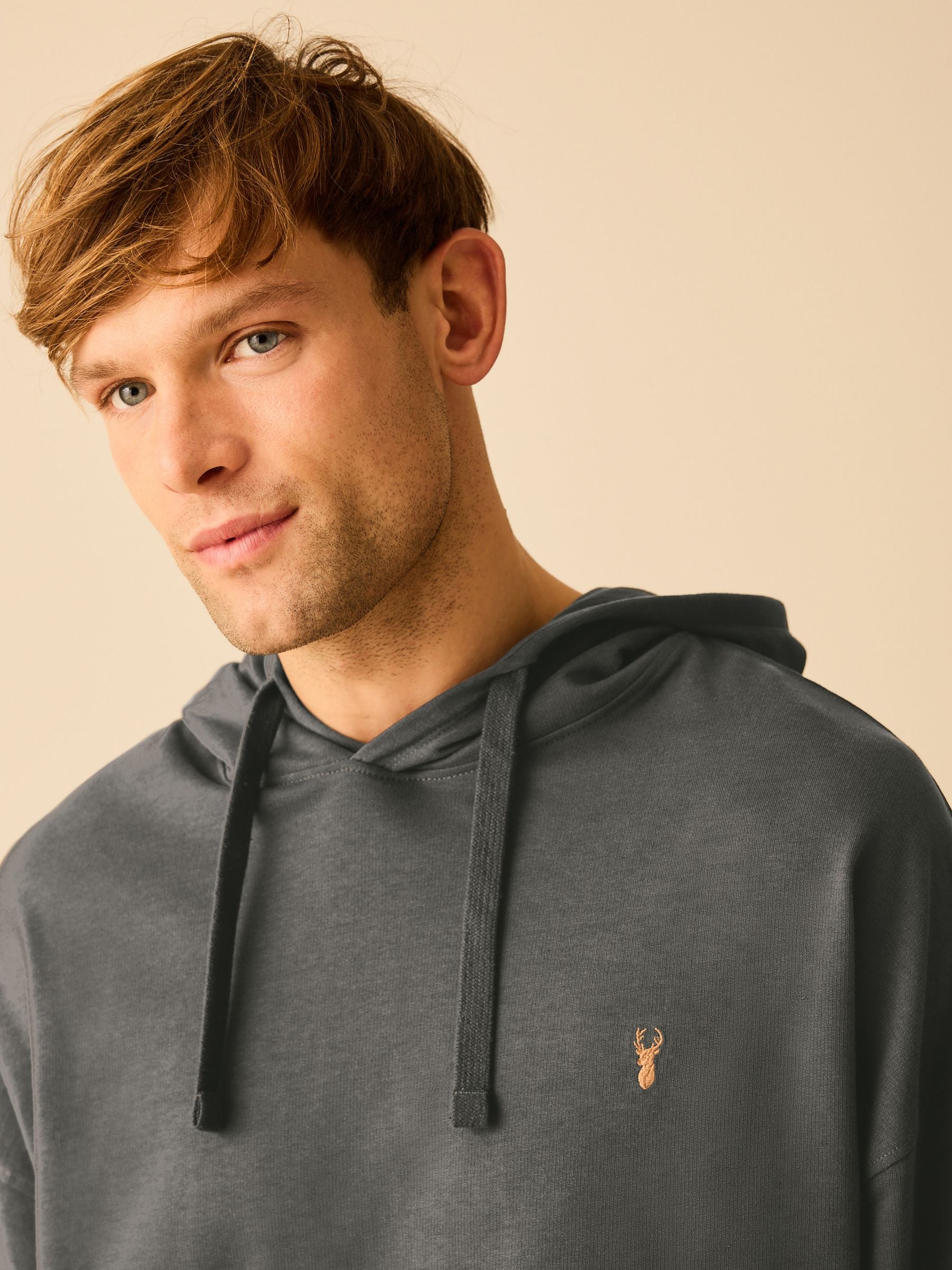 Buy Slate Grey Lightweight Oversized Zip Up Hoodie from Next Luxembourg