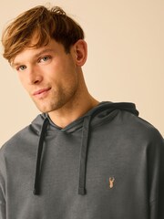 Slate Grey Lightweight Oversized Zip Up Hoodie - Image 1 of 10
