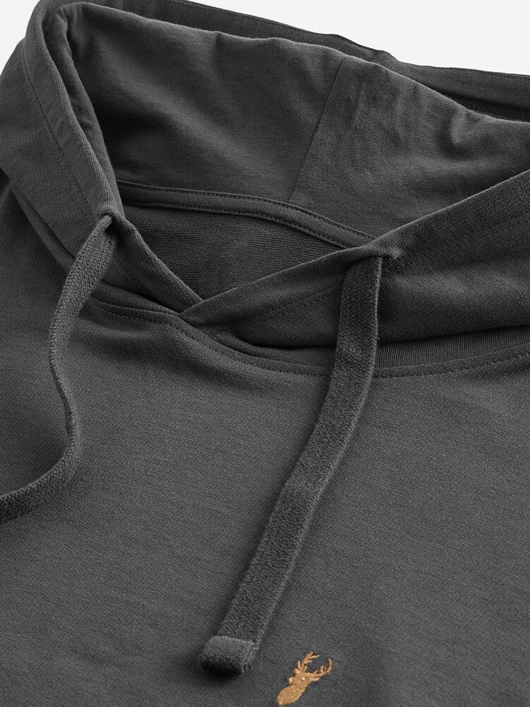 Slate Grey Lightweight Oversized Zip Up Hoodie - Image 9 of 10