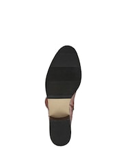 Jones Bootmaker Tan Wide Calf Phoebe Leather Long Boots - Image 6 of 6