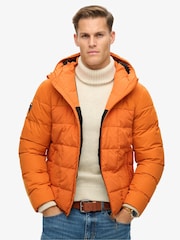 Superdry Marmalade Orange Expedition Hooded Puffer Jacket - Image 2 of 4