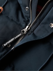 Superdry Eclipse Navy Everest Hooded Puffer Gilet - Image 4 of 4