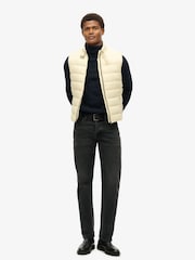 Superdry Pelican Beige Lightweight Padded Gilet - Image 4 of 6