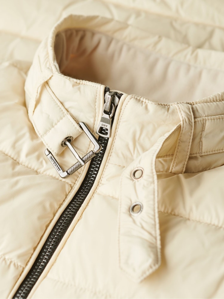 Superdry Pelican Beige Lightweight Padded Gilet - Image 6 of 6