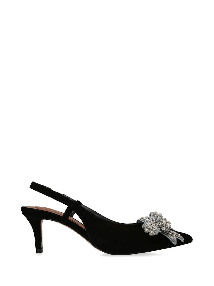 Kurt Geiger London Belgravia Bow Sling Back Shoes - Image 2 of 5