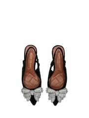 Kurt Geiger London Belgravia Bow Sling Back Shoes - Image 4 of 5