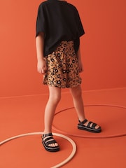 Black Leather Chunky Sandals - Image 2 of 8