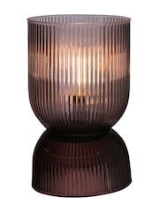 Widdop Brown Battery Operated Curved Glass Lamp - Image 2 of 4