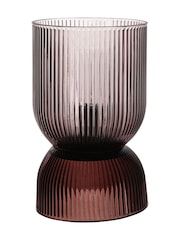 Widdop Brown Battery Operated Curved Glass Lamp - Image 3 of 4