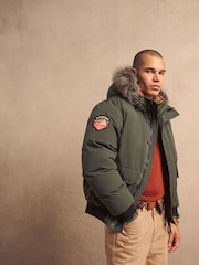 Superdry Ebony City Padded Parka Jacket - Image 3 of 6