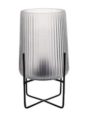 Widdop White Battery Operated Glass Lamp - Image 2 of 3