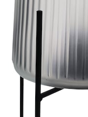 Widdop White Battery Operated Glass Lamp - Image 3 of 3