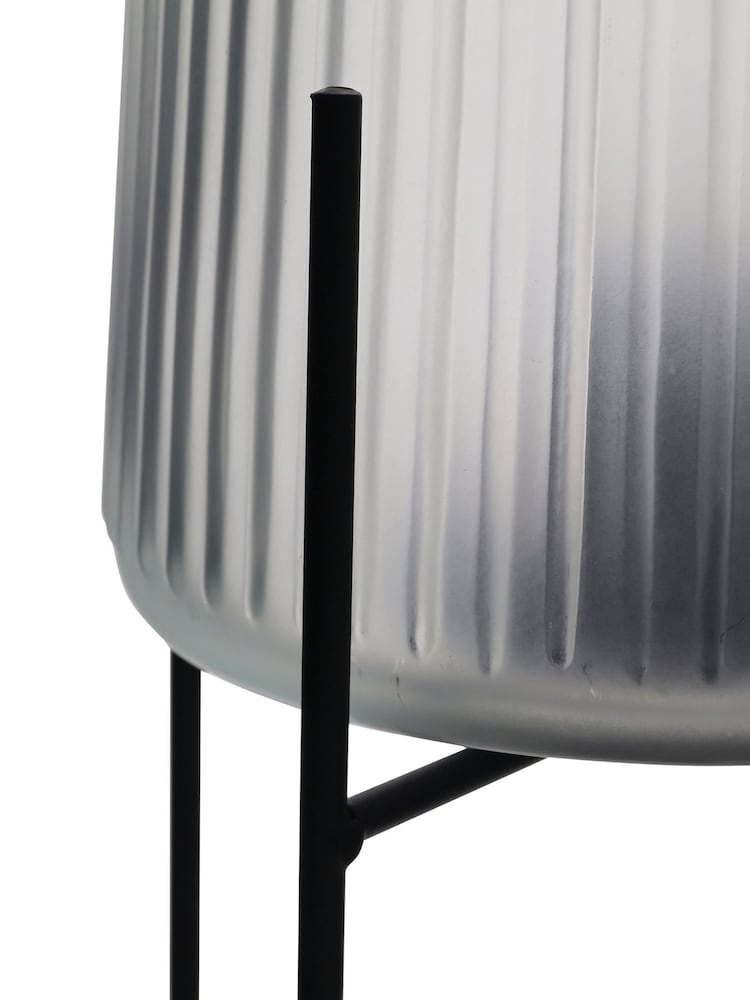 Widdop White Battery Operated Glass Lamp - Image 3 of 3 Widdop White Battery Operated Glass Lamp - Image 3 of 3