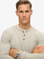 Superdry Grey Merchant Grandad Top - Image 3 of 5