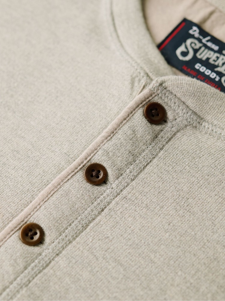 Superdry Grey Merchant Grandad Top - Image 5 of 5