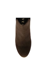 Ravel Brown Dark Suede Leather Ankle Boots - Image 1 of 4