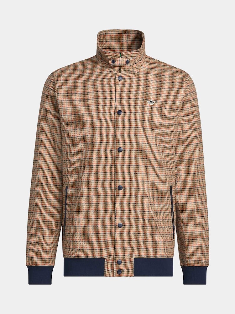 Adidas Golf Brown Letter Jacket - Image 1 of 1 Adidas Golf Brown Letter Jacket - Image 1 of 1